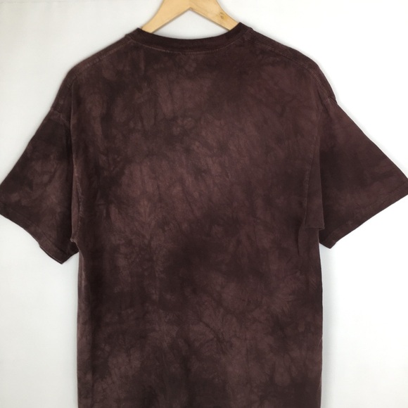 The Mountain Men’s Tee 3D Eagle Graphic Purple Tie Dye Acid Wash T-Shirt Size L - Picture 7 of 10